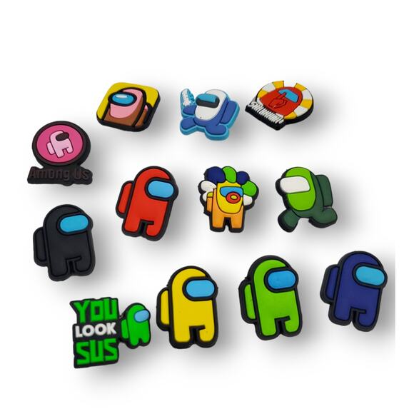 12 pc Among Us Character Shoe Charms | Shoe Accessories - Picture 2 of 4